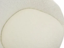 Silla de oficina NAODY de tela bouclé en blanco , altura ajustable^Vente-unique Discount