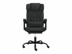 Clicnbuy Silla de oficina reclinable cuero sintético Negro Online