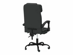 Clicnbuy Silla de oficina reclinable cuero sintético Negro Online