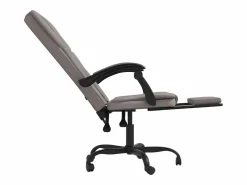 Clicnbuy Silla de oficina reclinable de tela gris taupé Topo Sale