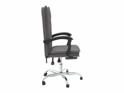 Silla de oficina reclinable cuero sintético^Clicnbuy New