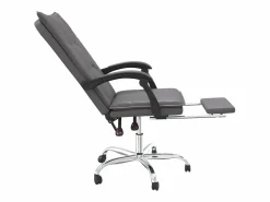 Silla de oficina reclinable cuero sintético^Clicnbuy New