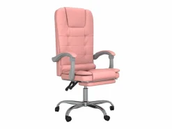 Silla de oficina reclinable masaje cuero sintético^Clicnbuy Best