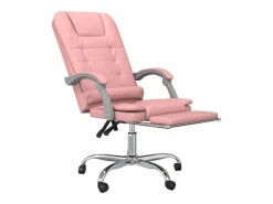 Silla de oficina reclinable masaje cuero sintético^Clicnbuy Best