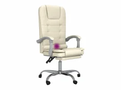 Silla de oficina reclinable masaje cuero sintético color^Clicnbuy Clearance