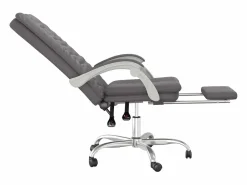 Silla de oficina reclinable cuero sintético^Clicnbuy Sale