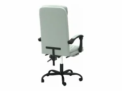 Clicnbuy Silla De Oficina|Silla de oficina reclinable de terciopelo claro