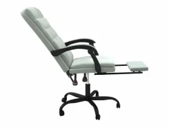 Clicnbuy Silla De Oficina|Silla de oficina reclinable de terciopelo claro