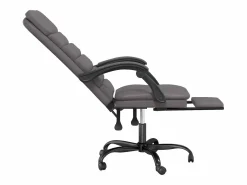 Clicnbuy Silla De Oficina|Silla de oficina reclinable masaje cuero sintético