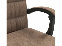 Clicnbuy Silla De Oficina|Silla de oficina reclinable de tela marrón