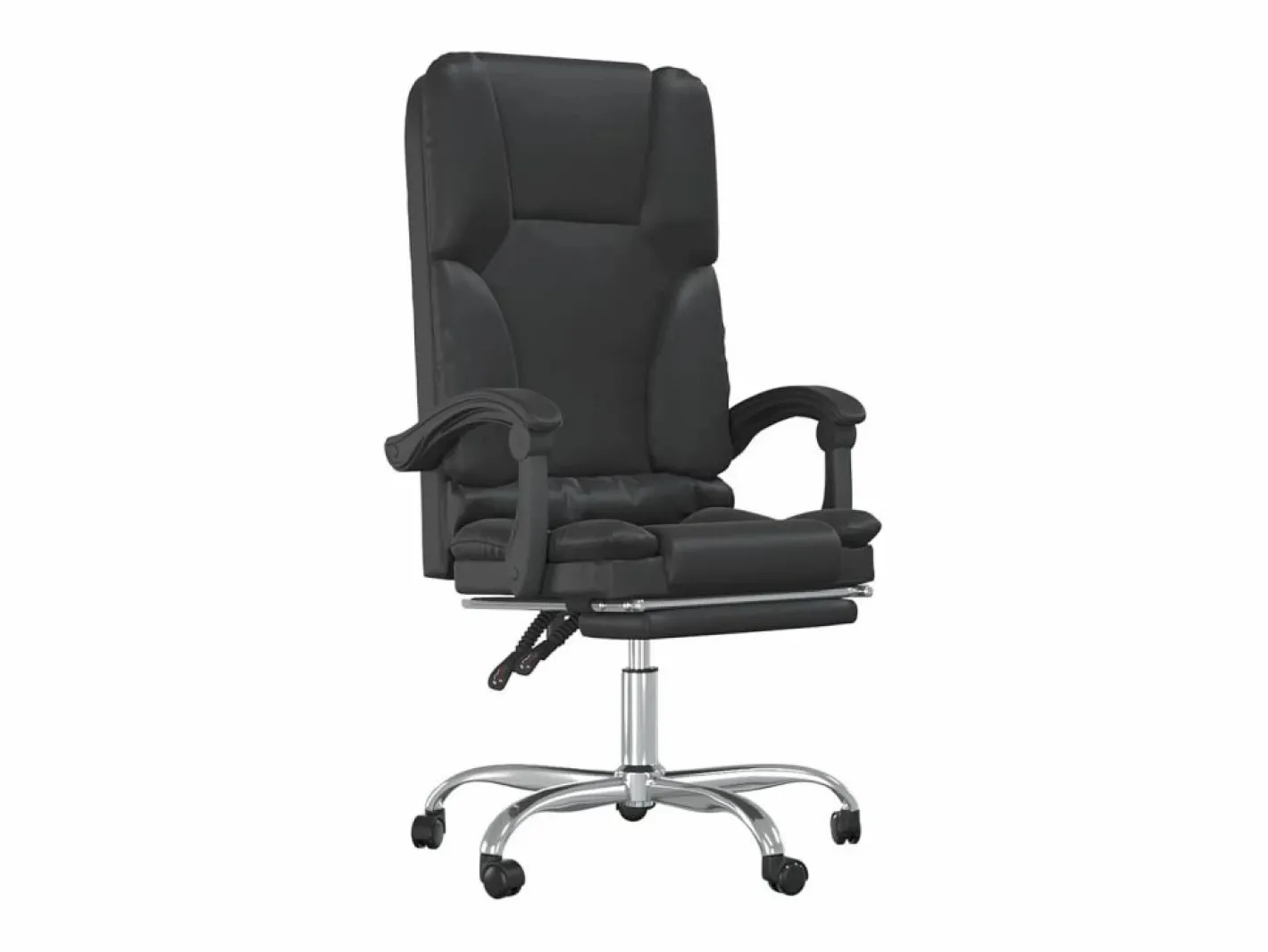 Clicnbuy Silla De Oficina|Silla de oficina reclinable masaje cuero sintético