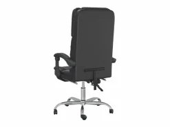 Clicnbuy Silla De Oficina|Silla de oficina reclinable masaje cuero sintético