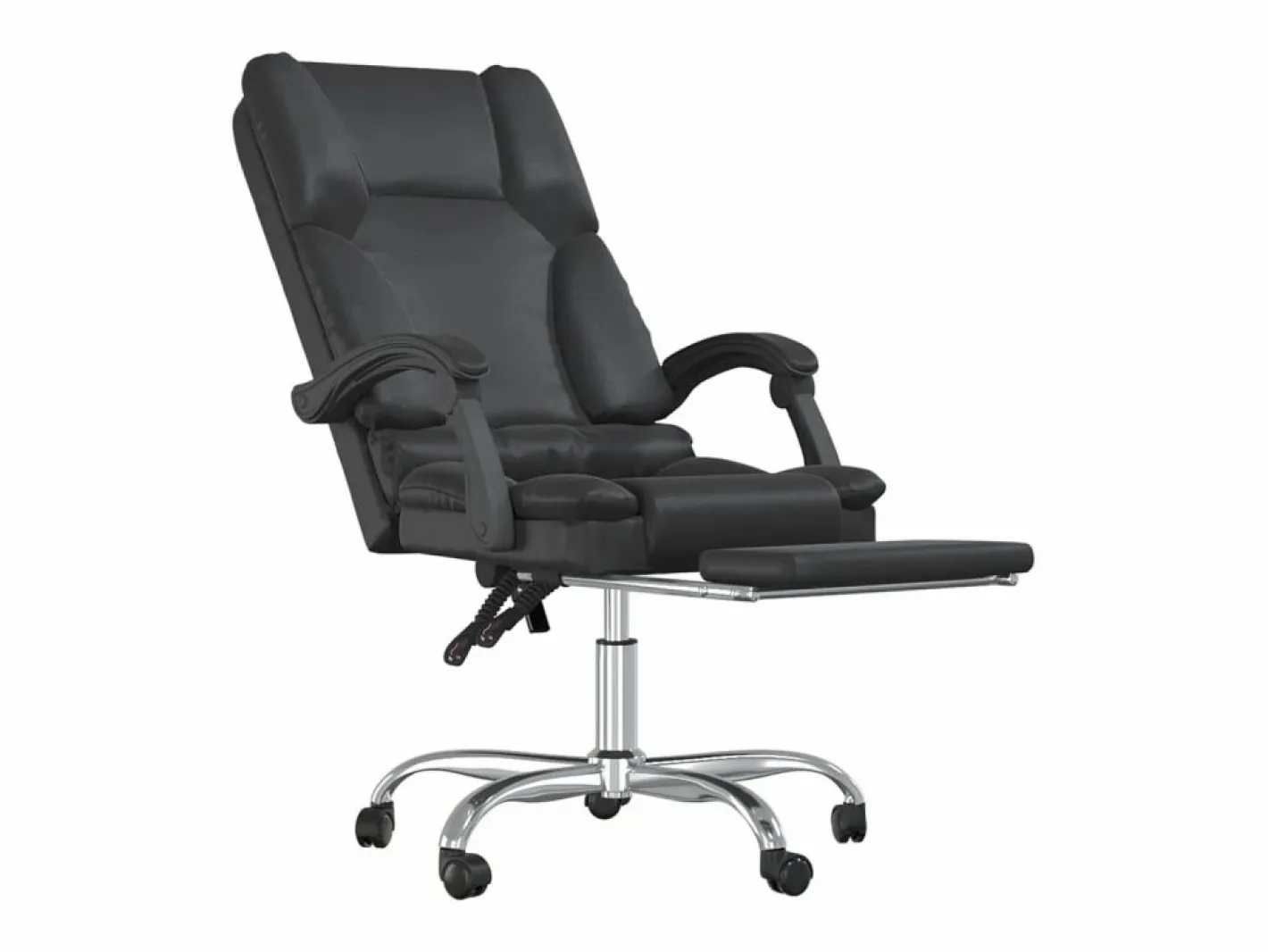 Clicnbuy Silla De Oficina|Silla de oficina reclinable masaje cuero sintético