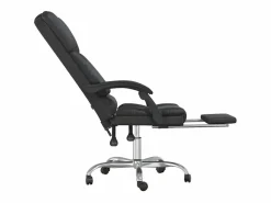 Clicnbuy Silla De Oficina|Silla de oficina reclinable masaje cuero sintético