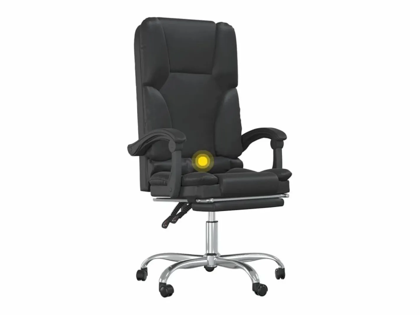 Clicnbuy Silla De Oficina|Silla de oficina reclinable masaje cuero sintético