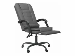Clicnbuy Silla De Oficina|Silla de oficina reclinable masaje cuero sintético