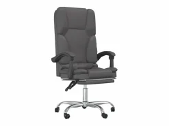 Silla de oficina reclinable masaje cuero sintético^Clicnbuy Outlet