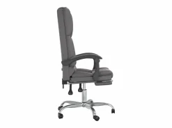 Silla de oficina reclinable masaje cuero sintético^Clicnbuy Outlet