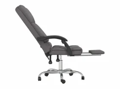 Silla de oficina reclinable masaje cuero sintético^Clicnbuy Outlet