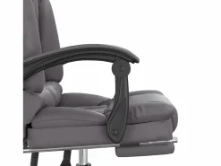 Silla de oficina reclinable masaje cuero sintético^Clicnbuy Outlet