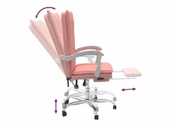 Clicnbuy Silla De Oficina|Silla de oficina reclinable cuero sintético