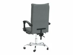Clicnbuy Silla de oficina reclinable de tela oscuro Gris Online