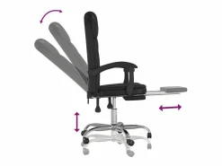 Clicnbuy Silla De Oficina|Silla de oficina reclinable cuero sintético