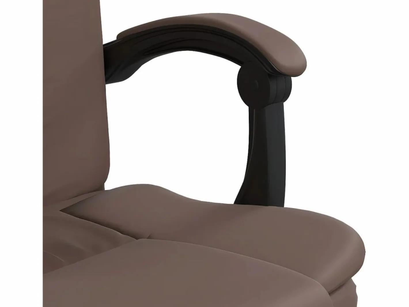 Clicnbuy Silla De Oficina|Silla de oficina reclinable cuero sintético marrón