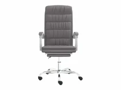 Silla de oficina reclinable cuero sintético^Clicnbuy Best