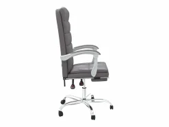 Silla de oficina reclinable cuero sintético^Clicnbuy Best