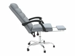 Silla de oficina reclinable de tela claro^Clicnbuy Hot