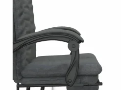 Clicnbuy Silla De Oficina|Silla de oficina reclinable de tela oscuro
