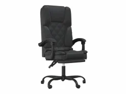 Clicnbuy Silla De Oficina|Silla de oficina reclinable masaje cuero sintético