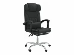 Silla de oficina reclinable masaje cuero sintético^Clicnbuy Discount