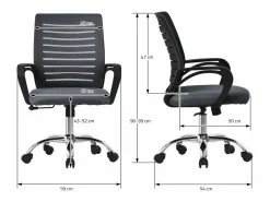 ML-DESIGN Silla Gaming|Silla de oficina Silla de escritorio ergonómica Silla de ordenador Silla de jueg