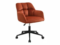 Silla de oficina terciopelo y negro altura regulable - PEGA de Pascal Morabito^Vente-unique Hot