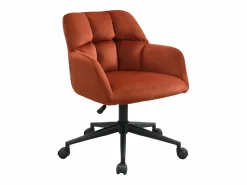 Silla de oficina terciopelo y negro altura regulable - PEGA de Pascal Morabito^Vente-unique Hot