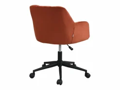 Silla de oficina terciopelo y negro altura regulable - PEGA de Pascal Morabito^Vente-unique Hot