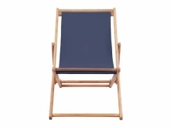 Tumbona|Silla de playa plegable de tela y estructura de madera ES57074