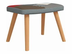 Clicnbuy Silla de relajación con reposapiés tela patchwork Multicolor Discount