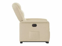Silla de relax | Sillón eléctrico reclinable elevable de tela color SHL2366 Crema Outlet