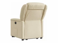 Silla de relax | Sillón eléctrico reclinable elevable de tela color SHL2366 Crema Outlet