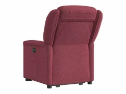 Silla de relax | Sillón eléctrico reclinable elevable de tela tinto SHL7947 Rojo Sale