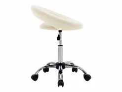 Clicnbuy Taburete De Oficina|Silla de trabajo con ruedas cuero sintético