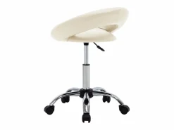 Taburete De Oficina|Silla de trabajo con ruedas cuero sintético ES405570