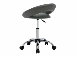 Silla de trabajo con ruedas cuero sintético ES25351^ Online