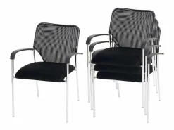 MCW Silla de visita Tucson (juego de 2), asiento , respaldo Negro Online