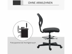 Silla ergonómica de pie, regulable en altura, con reposapiés, color , (59x61x93-113 cm) ###^ Hot