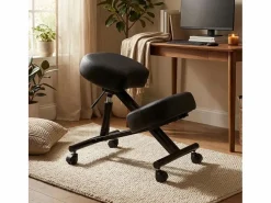 Silla ergonómica de rodillas postural modelo sueco metal polipiel Balancesteel Lux^AHD Clearance