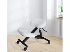 AHD Taburete De Oficina|Silla ergonómica de rodillas para oficina modelo sueco metal Balancesteel -
